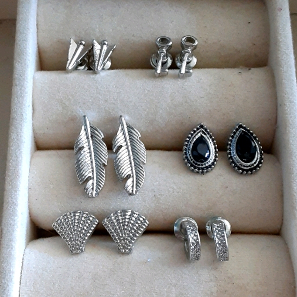 6 set of various earrings